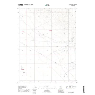 2018 Map of Kyle Hot Springs, 2018 Print