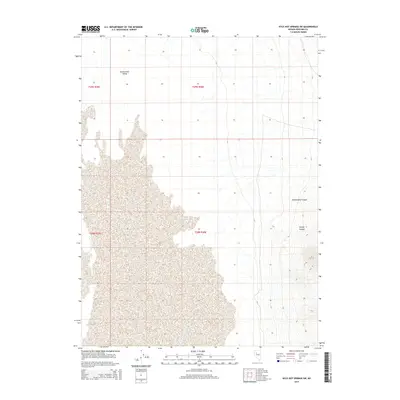 2014 Map of Kyle Hot Springs SW, 2014 Print