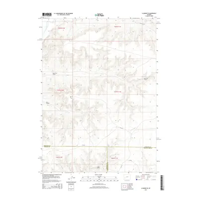 2015 Map of La Barge SE, 2015 Print