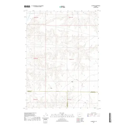 2017 Map of La Barge SE, 2017 Print