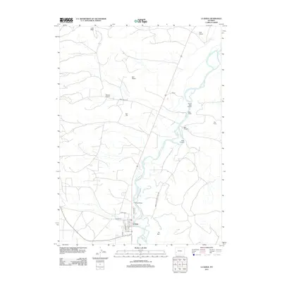 2012 Map of La Barge, 2012 Print