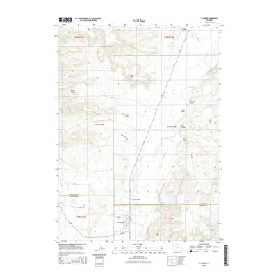 2015 Map of La Barge, 2015 Print