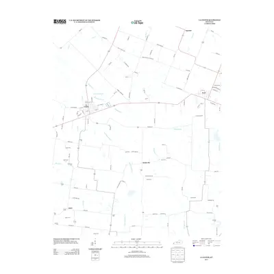 2013 Map of La Center, 2013 Print