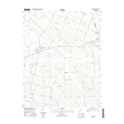 2016 Map of La Center, 2016 Print