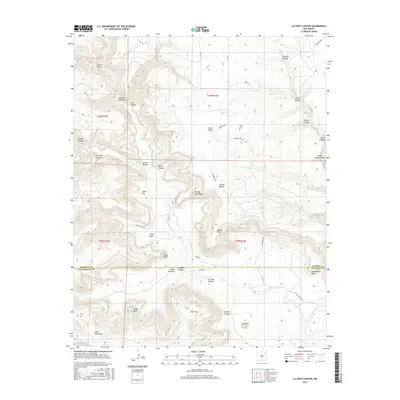 2017 Map of La Cinta Canyon, 2017 Print