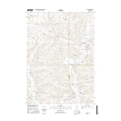 2016 Map of La Farge, 2016 Print
