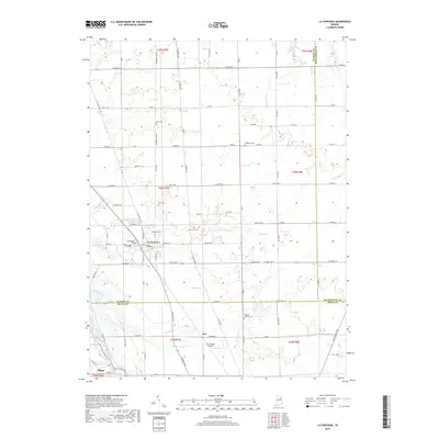 2019 Map of La Fontaine, 2019 Print