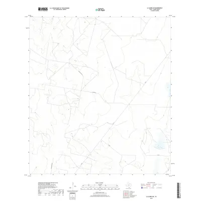 2019 Map of La Gloria SW, 2019 Print