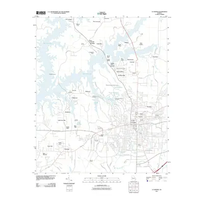 2011 Map of La Grange, 2011 Print