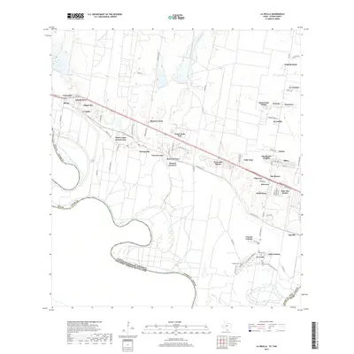 2019 Map of La Grulla, 2019 Print
