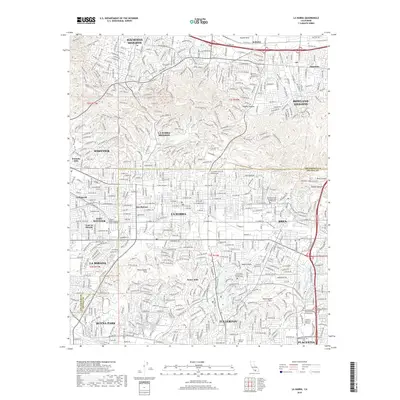 2018 Map of La Habra, 2018 Print
