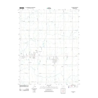 2012 Map of La Harpe, 2012 Print