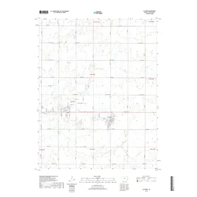 2018 Map of La Harpe, 2018 Print