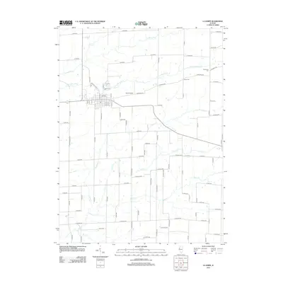 2012 Map of La Harpe, 2012 Print