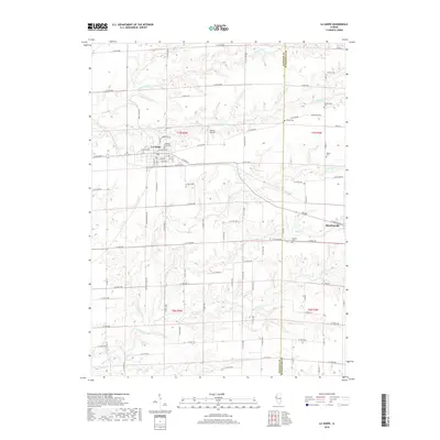 2018 Map of La Harpe, 2018 Print