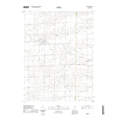 2021 Map of La Harpe, 2021 Print