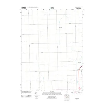2012 Map of La Hogue, 2012 Print