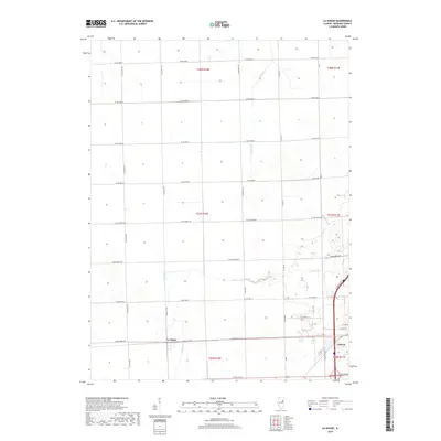 2018 Map of La Hogue, 2018 Print