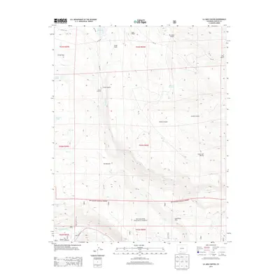 2013 Map of La Jara Canyon, 2013 Print