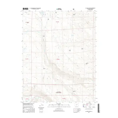 2016 Map of La Jara Canyon, 2016 Print