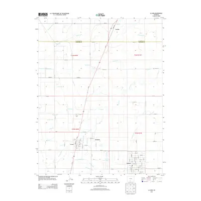 2013 Map of La Jara, 2013 Print