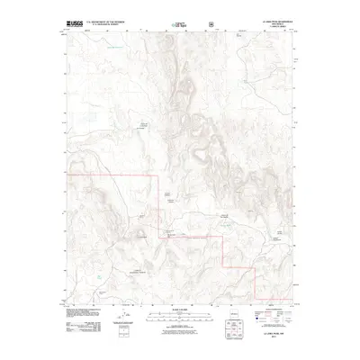 2011 Map of La Jara Peak, 2011 Print
