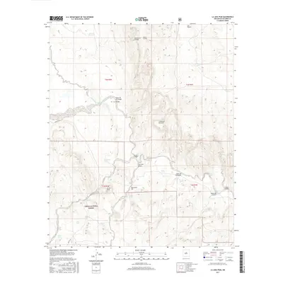 2017 Map of La Jara Peak, 2017 Print