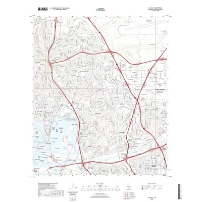 2018 Map of La Jolla, 2018 Print