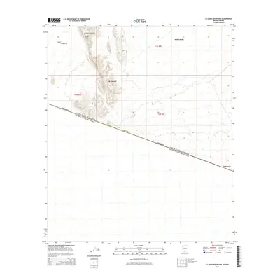 2014 Map of La Lesna Mountains, 2014 Print