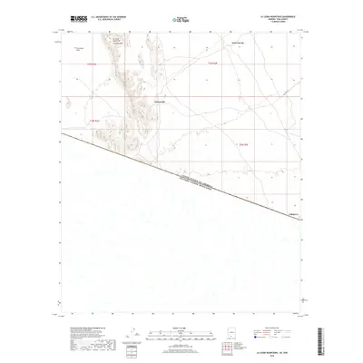 2018 Map of La Lesna Mountains, 2018 Print