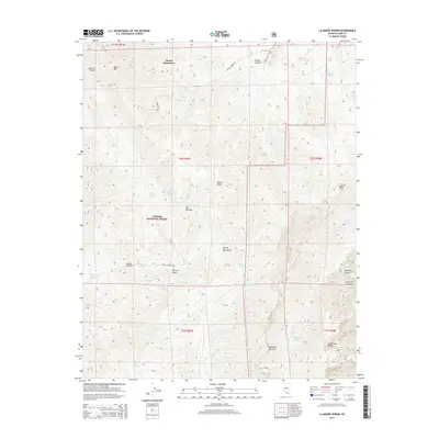 2014 Map of La Madre Spring, 2014 Print