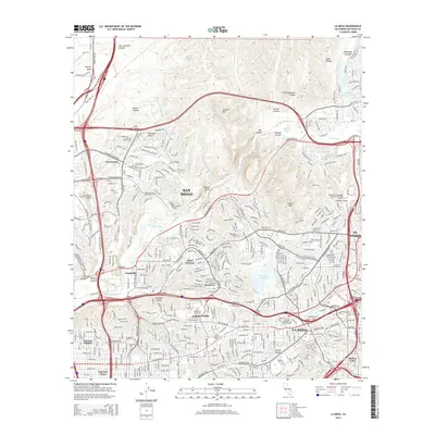2015 Map of La Mesa, 2015 Print