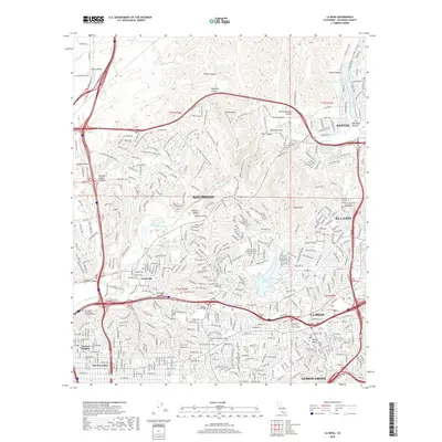 2018 Map of La Mesa, 2018 Print