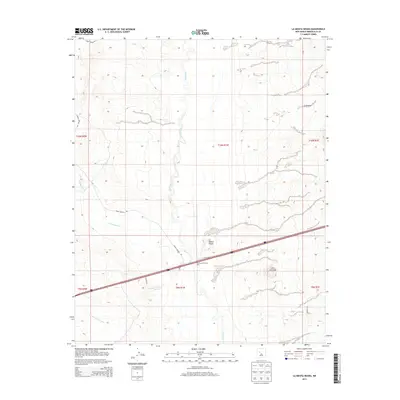 2013 Map of La Mesita Negra, 2013 Print