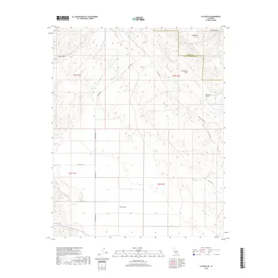 2018 Map of La Panza NE, 2018 Print