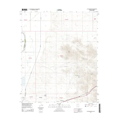2014 Map of La Paz Mountain, 2014 Print