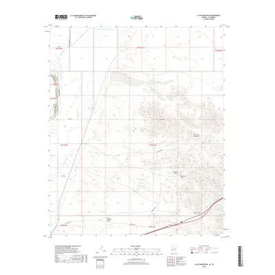 2018 Map of La Paz Mountain, 2018 Print
