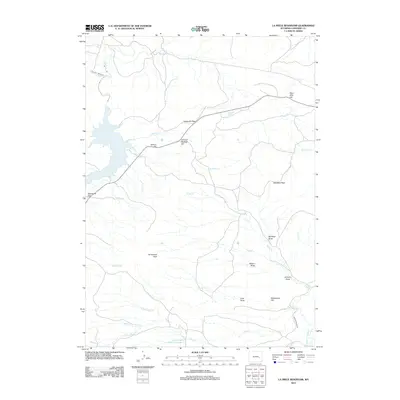 2012 Map of La Prele Reservoir, 2012 Print
