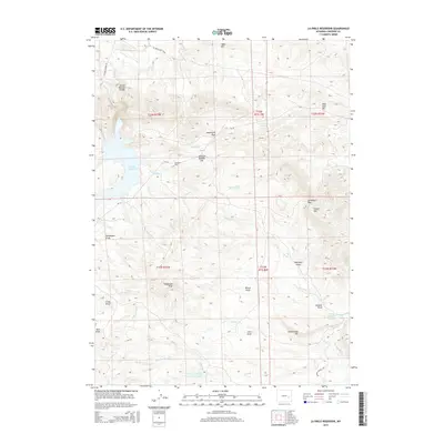 2015 Map of La Prele Reservoir, 2015 Print