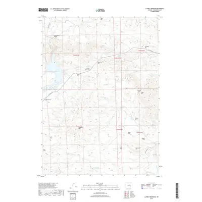 2017 Map of La Prele Reservoir, 2017 Print