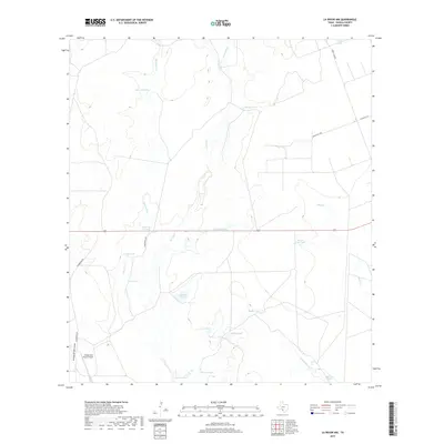 2019 Map of La Pryor NW, 2019 Print