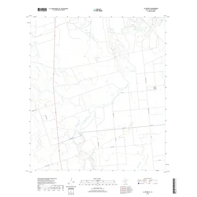 2019 Map of La Pryor SE, 2019 Print
