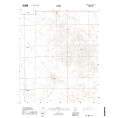 2018 Map of La Tortuga Butte, 2018 Print