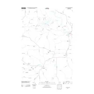 2013 Map of La Valle, 2013 Print