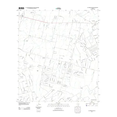 2013 Map of La Vernia SW, 2013 Print