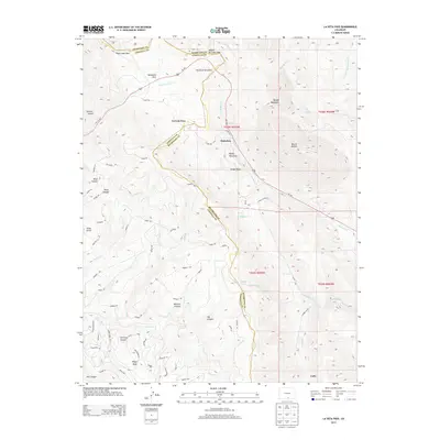 2013 Map of La Veta Pass, 2013 Print