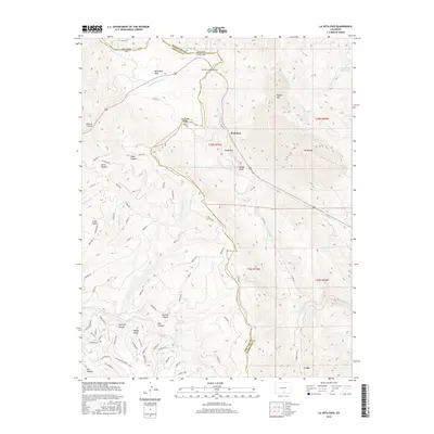2016 Map of La Veta Pass, 2016 Print