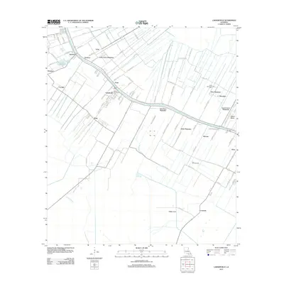 2012 Map of Labadieville, 2012 Print