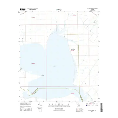 2015 Map of Lac des Allemands, 2015 Print