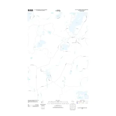 2013 Map of Lac du Flambeau SW, 2013 Print